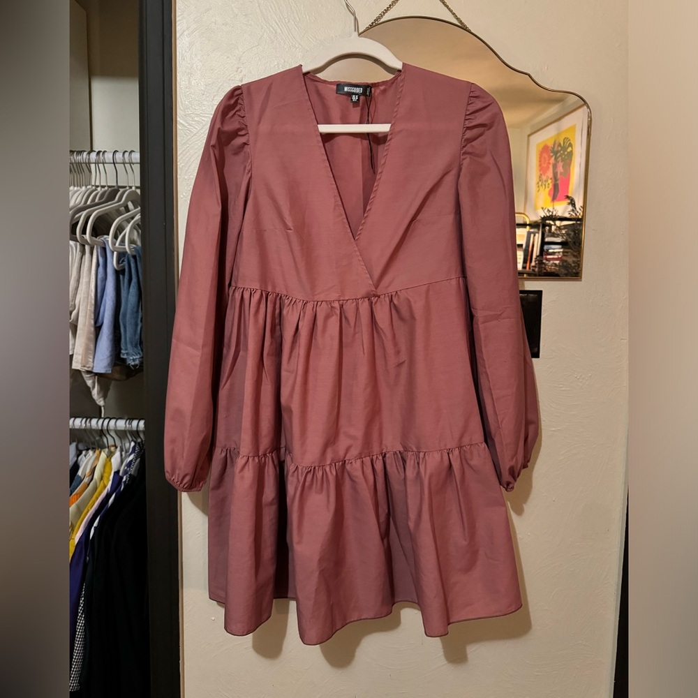 Missguided dress in mauve pink, size US 6. Never been worn.